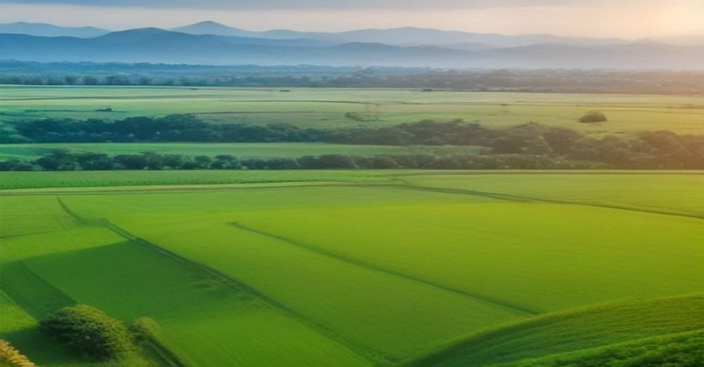 Agricultural farmland and orchard landscape representing land-ownership rules in Haryana and Goa