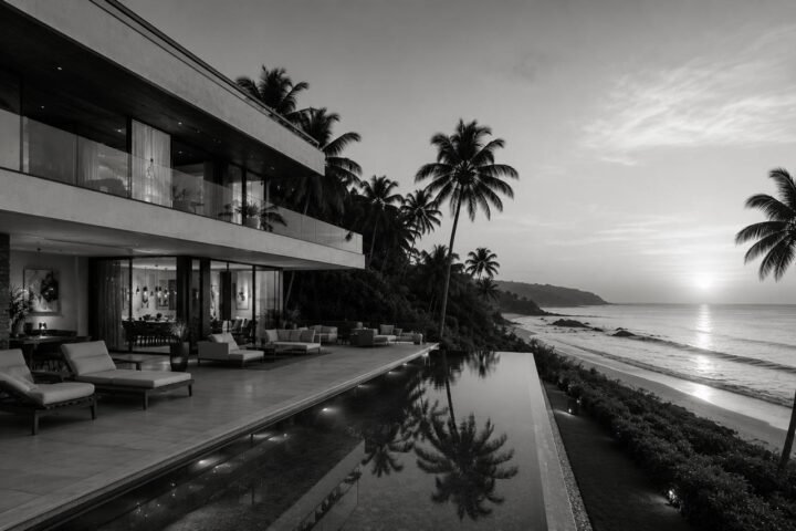 Beachfront villa, Goa