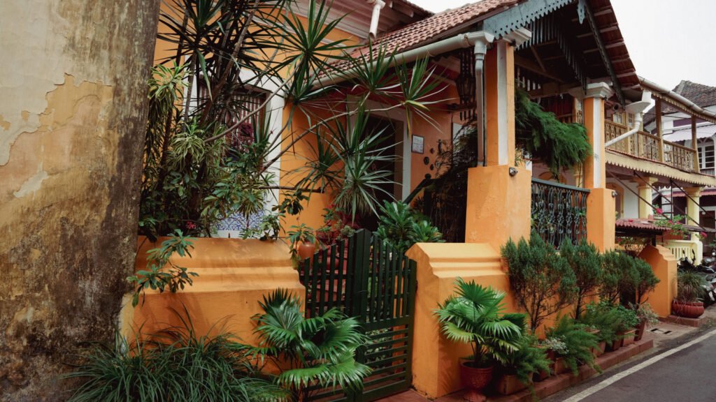 Goan villa with Portuguese-era architecture, representing property title and land due-diligence considerations in Goa