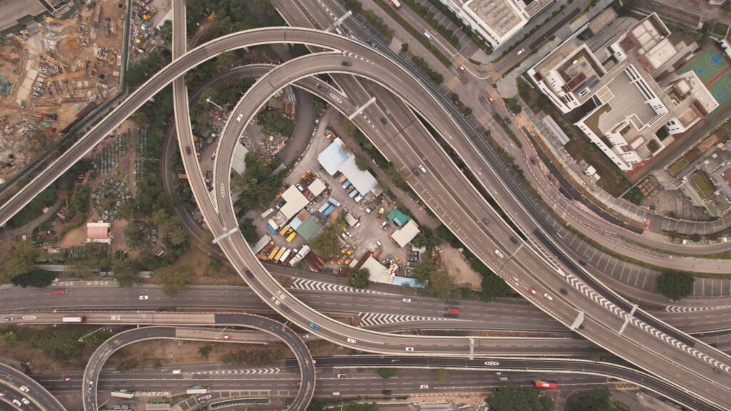 Elevated highway flyover construction, representative of the SPR elevated corridor project in Gurugram